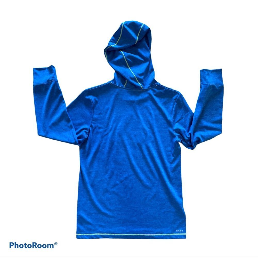 ⚡️(NWOT) Adidas Hooded Long Sleeve Shirt ~ Size M (10-12) ⚡️ - Picture 3 of 4
